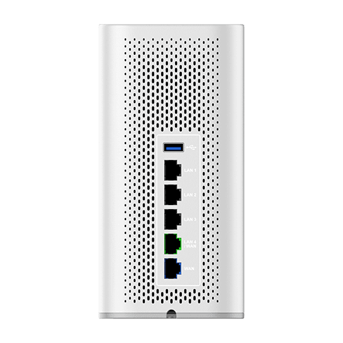 Grandstream Grandstream GWN7062 - WiFi 6 dual-band router with mesh, VPN, and 4x GbE ports.